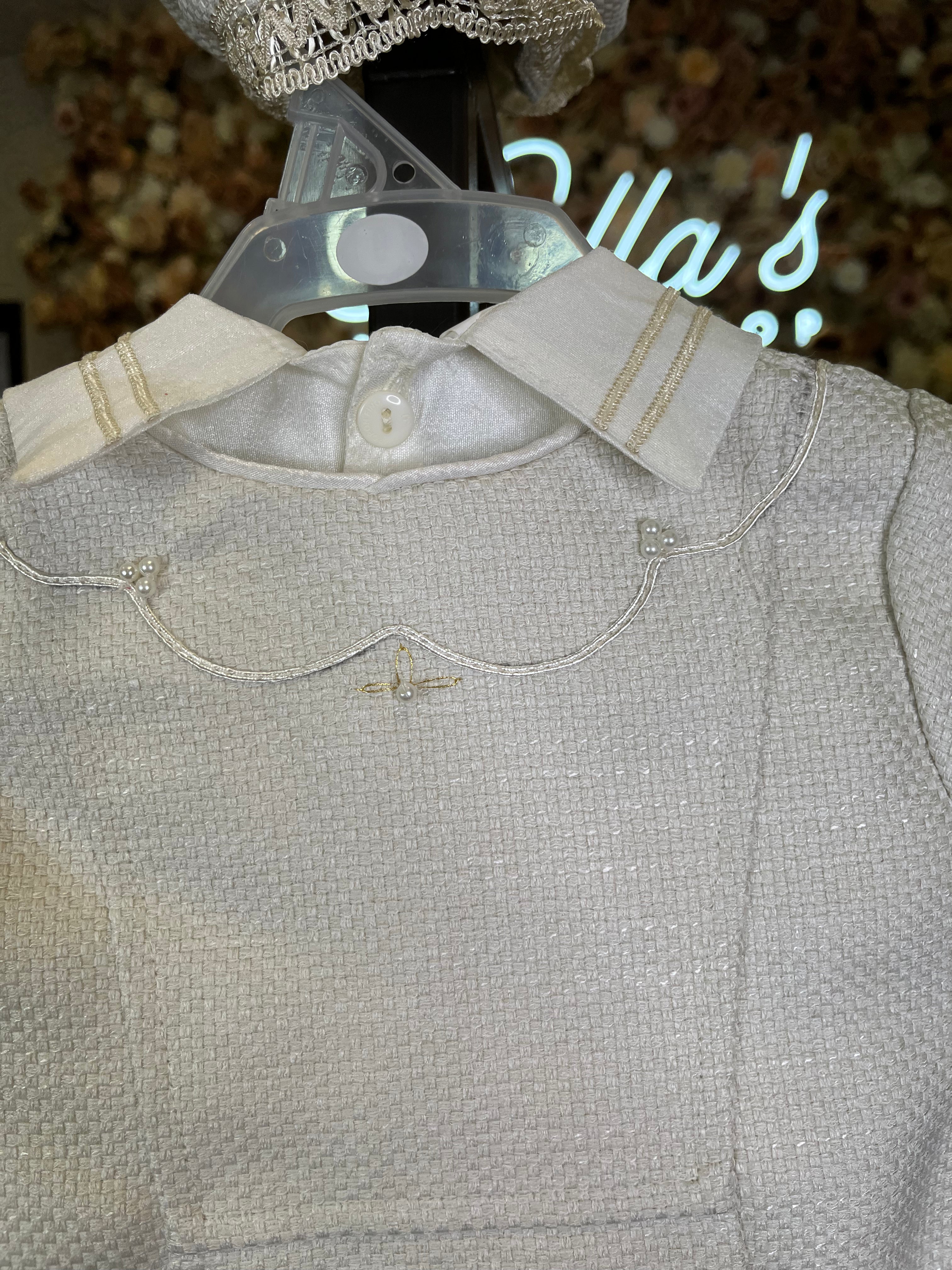 Prince Azul baptism outfit in Ivory