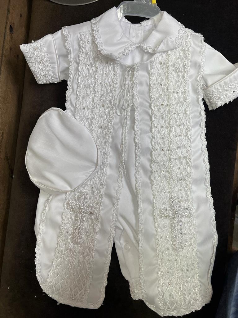 Boy Baptism outfit in White Style 17