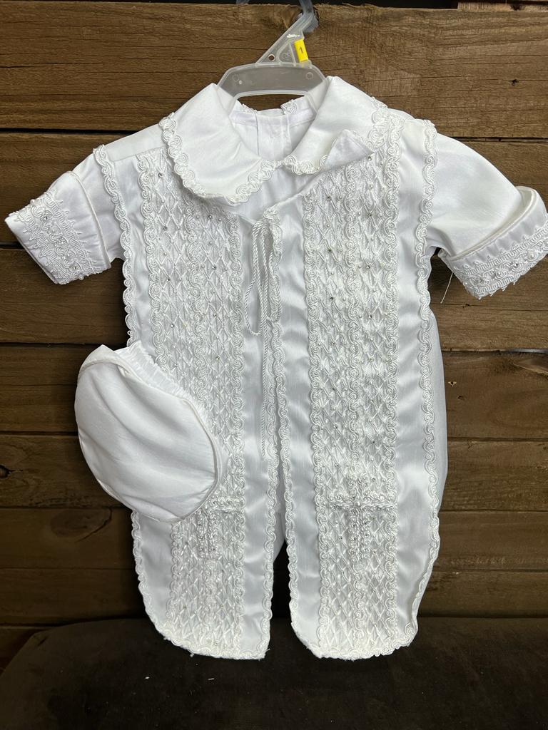 Boy Baptism outfit in White Style 17
