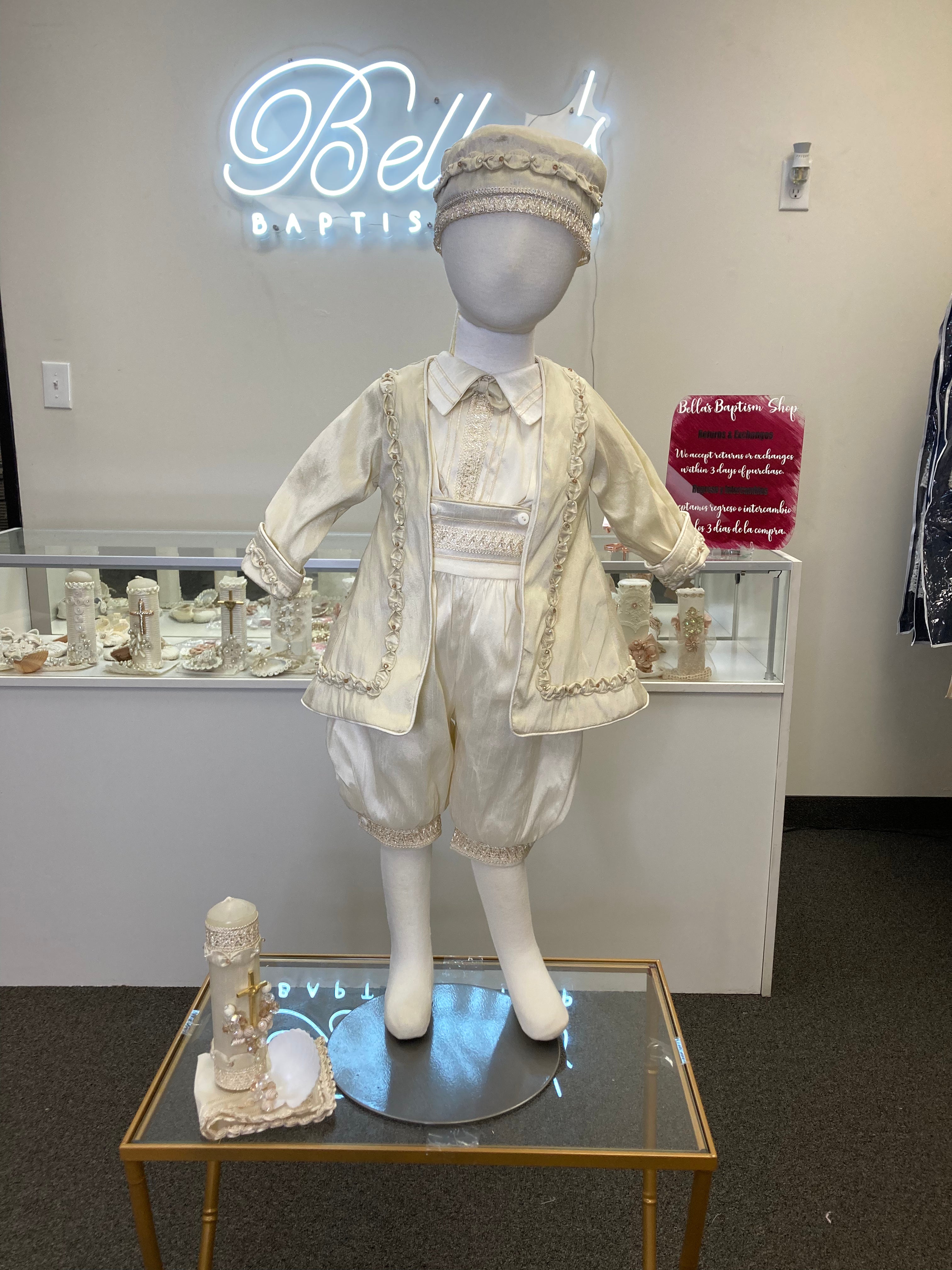Prince Jose outfit in Champagne & Ivory FINAL SALE/VENTA FINAL
