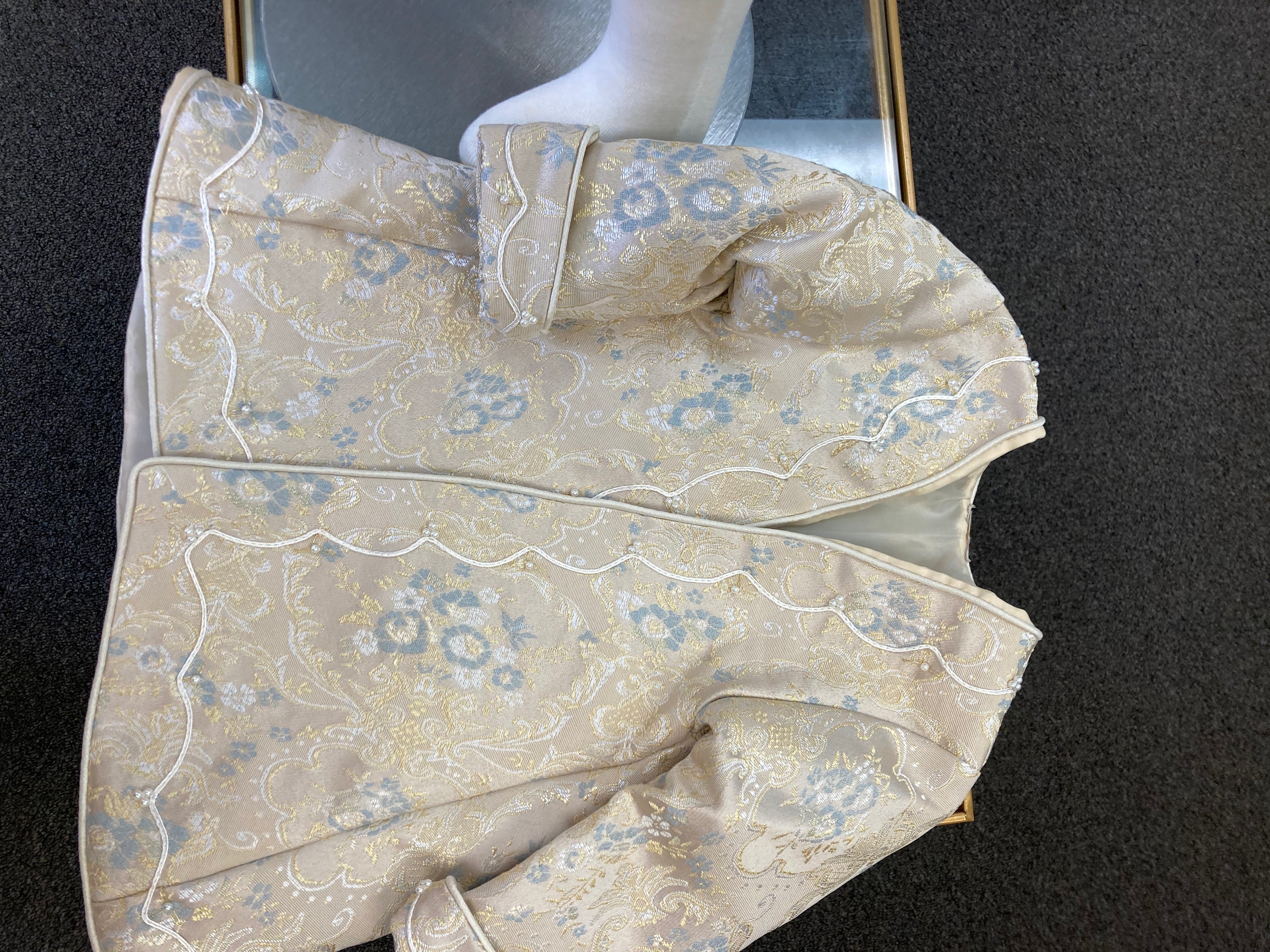 Prince Aladdin Champagne and Blue baptism outfit FINAL SALE/VENTA FINAL