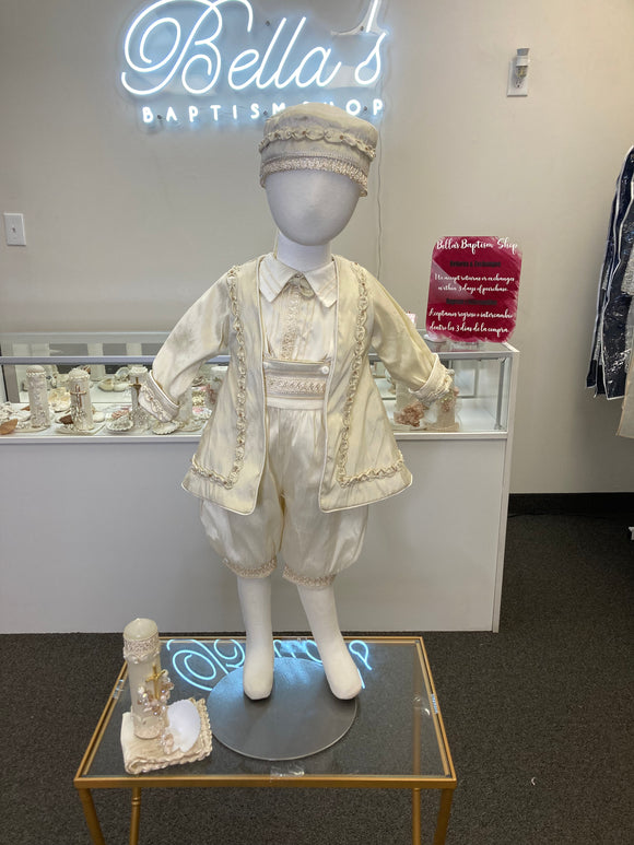 Prince Jose outfit in Champagne & Ivory