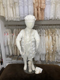 Sebastian boy baptism outfit in Ivory (outfit only)