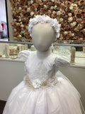 Cedi Baptism Dress in White