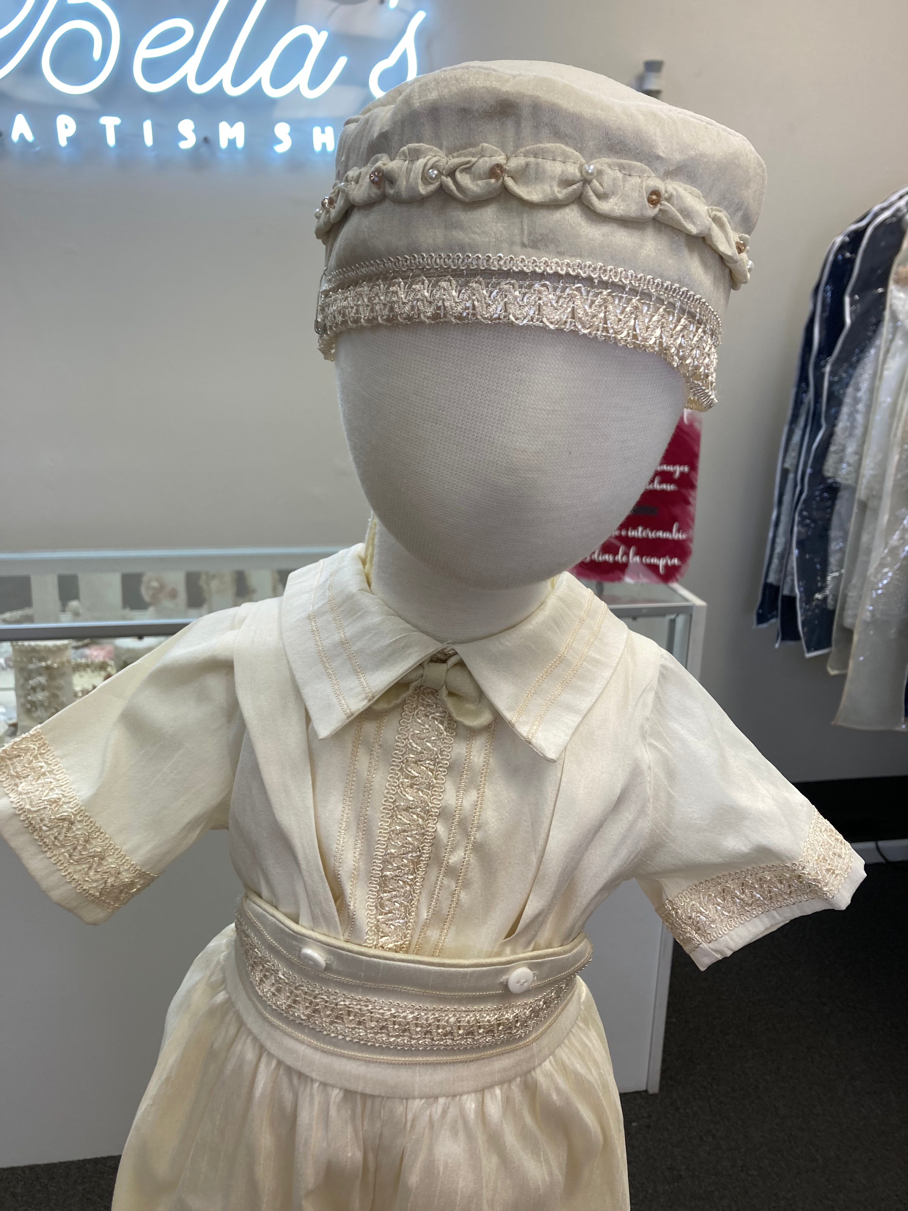 Prince Jose outfit in Champagne & Ivory FINAL SALE/VENTA FINAL