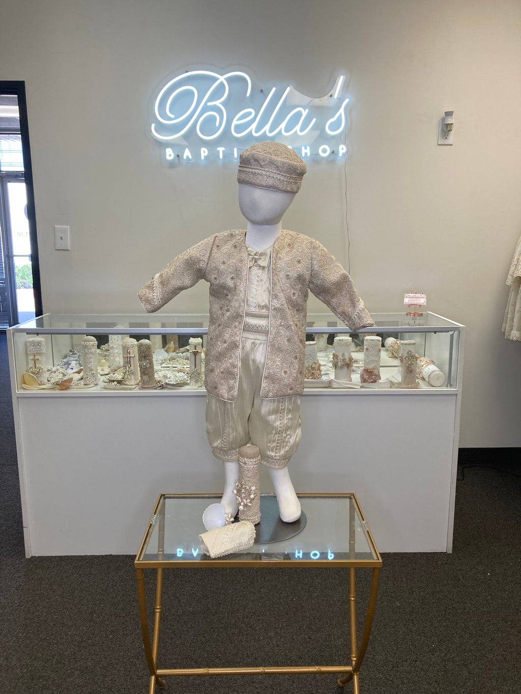 Prince Zadiel Champagne Baptism outfit FINAL SALE/VENTA FINAL