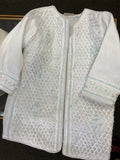 Samuel boy outfit in White with blue stones (size 3T only)