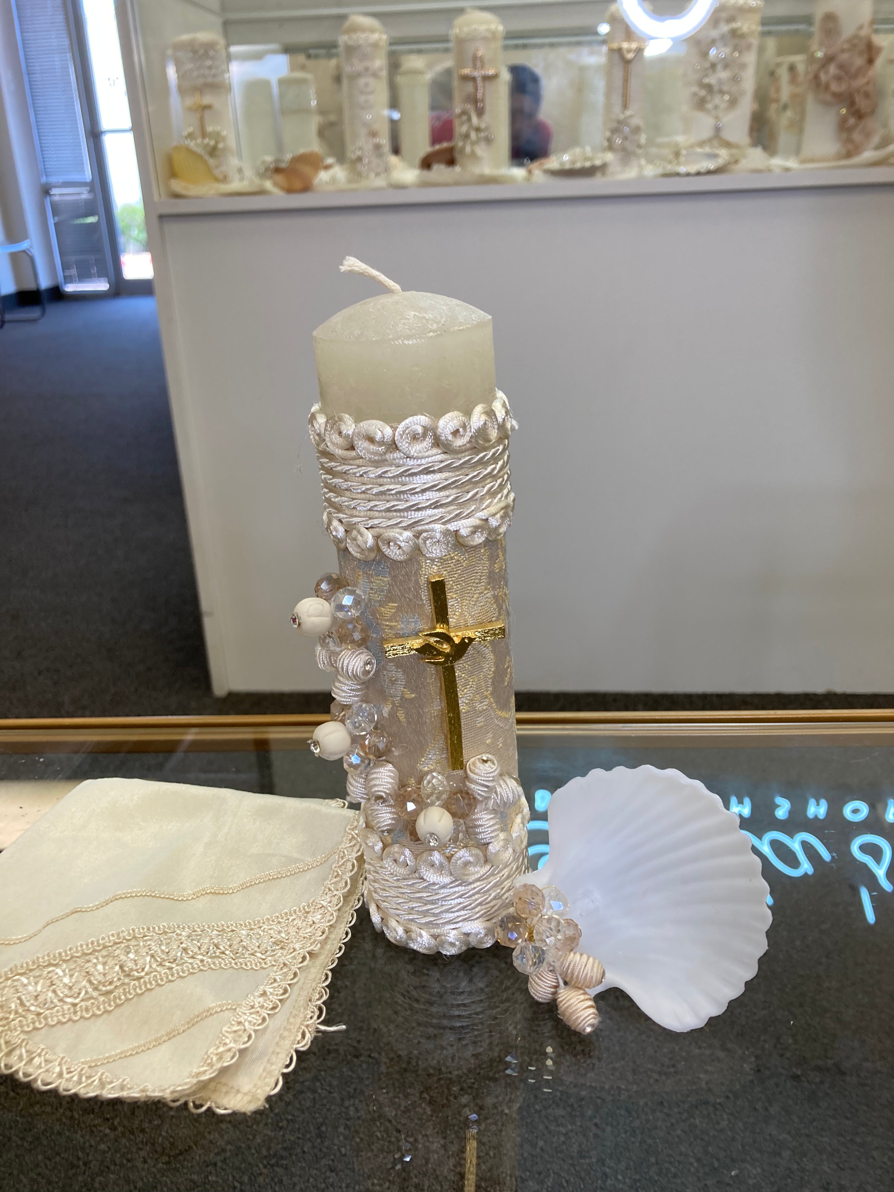 Prince Aladdin Champagne and Blue baptism outfit FINAL SALE/VENTA FINAL