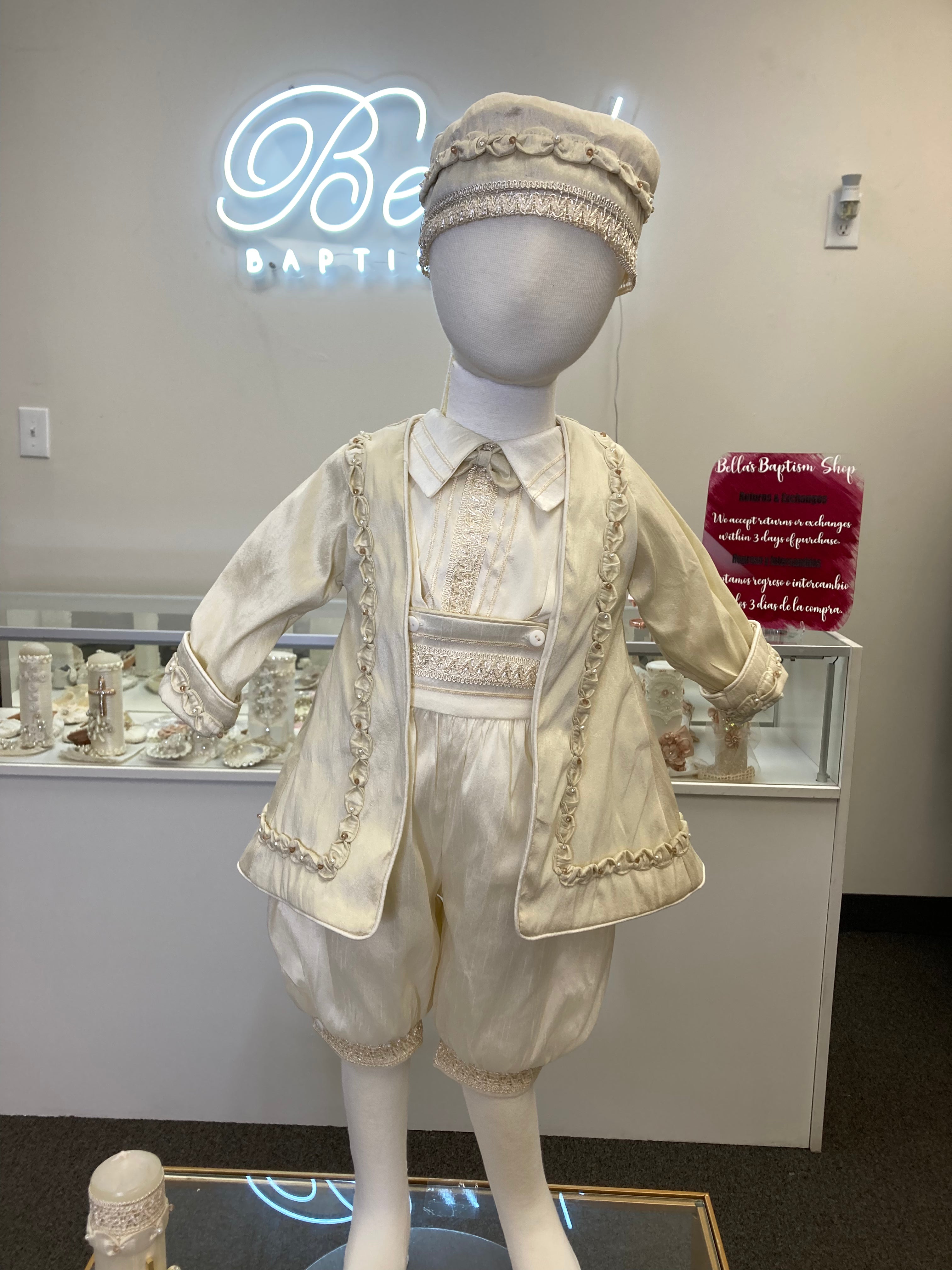 Prince Jose outfit in Champagne & Ivory FINAL SALE/VENTA FINAL