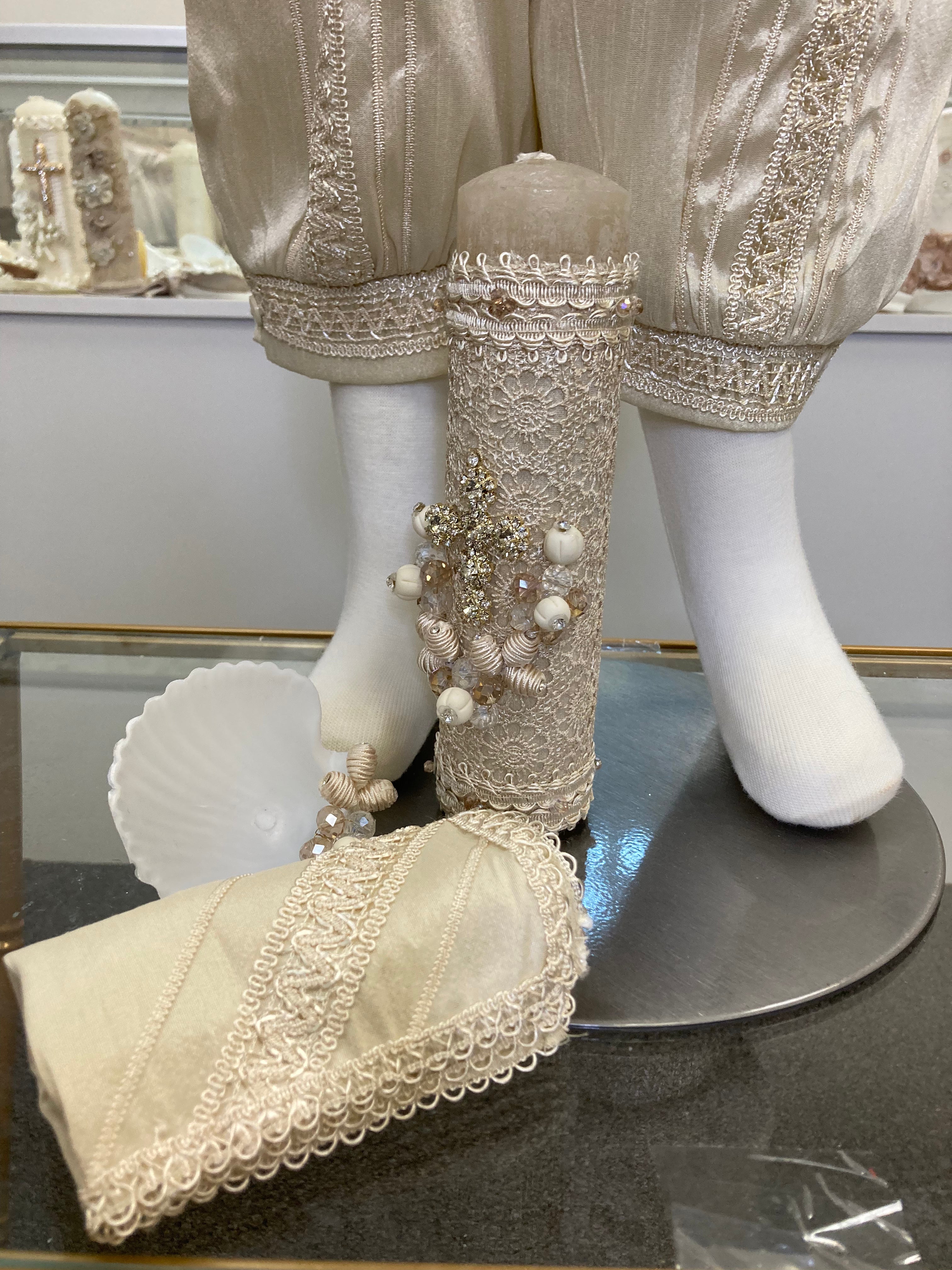 Prince Zadiel Champagne Baptism outfit FINAL SALE/VENTA FINAL