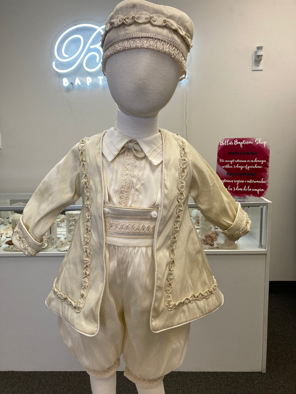 Prince Jose outfit in Champagne & Ivory FINAL SALE/VENTA FINAL