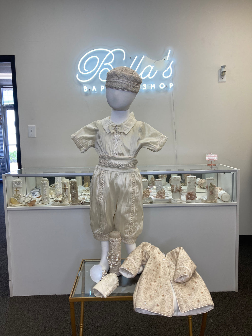 Prince Zadiel Champagne Baptism outfit FINAL SALE/VENTA FINAL