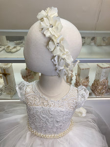 Girl headpiece in ivory Style 22